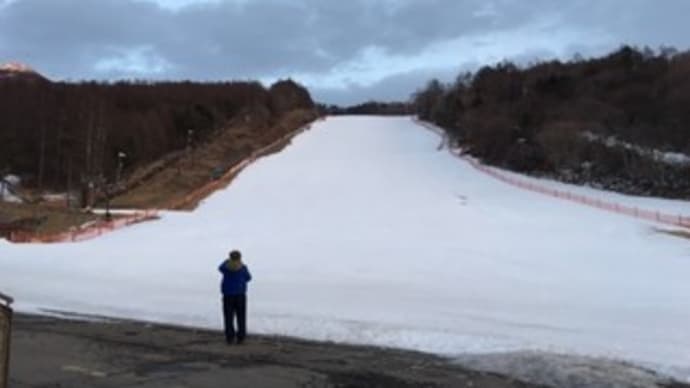 昨日の富士見高原スキー場 今日は、清里高原 積雪です~🎵