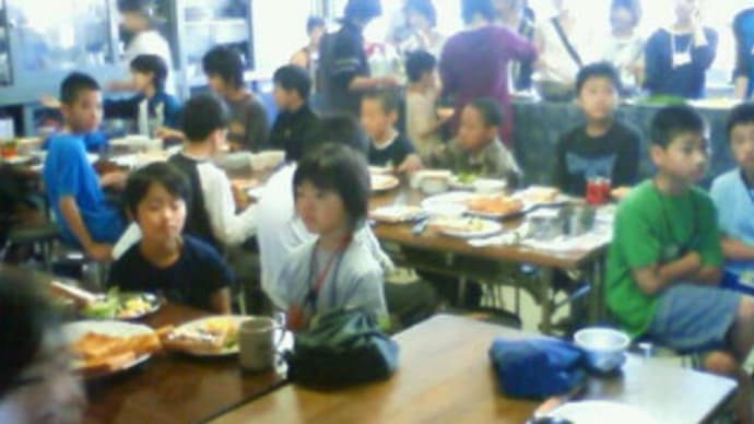 朝食開始