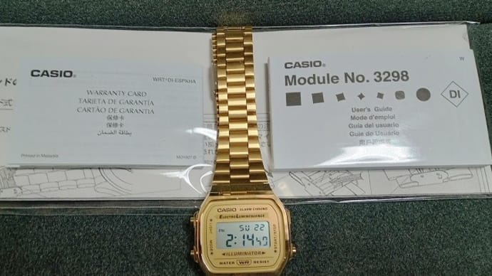 CASIO スタンダードA168WG-9を購入