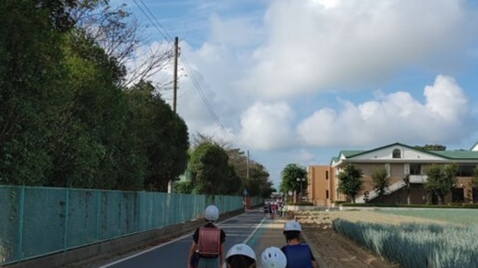 ２学期、朝さんぽ再開です。