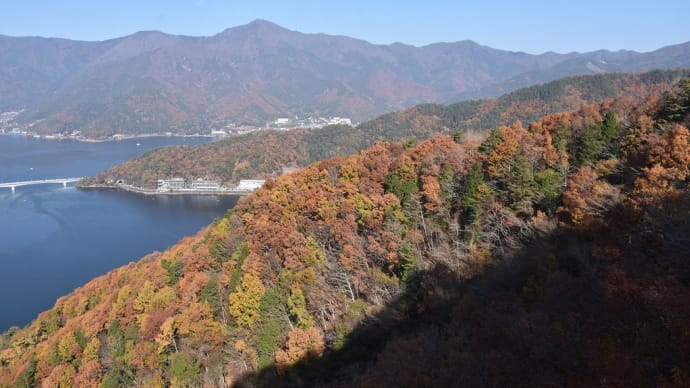 もみじ狩り 山梨県富士河口湖町 第22回富士河口湖紅葉まつり2日目(7)さよなら アンソレイユ号