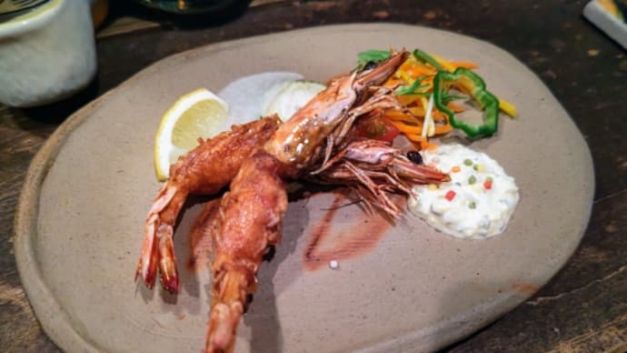 正午から海老フライとお酒3杯で1,500円ペロ(笑)・・・海老フライ専門店ゑ老蔵(松尾)