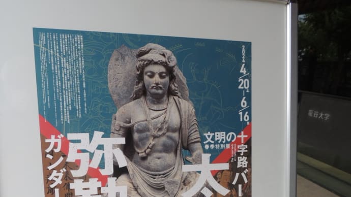 京都龍谷ミュージアム『文明の十字路 バーミヤン大仏の太陽神と弥勒信仰-ガンダーラから日本へ展』と講演会、宮治昭先生の「バーミヤン大仏の仏龕壁画-太陽神ミスラと兜率天の弥勒」