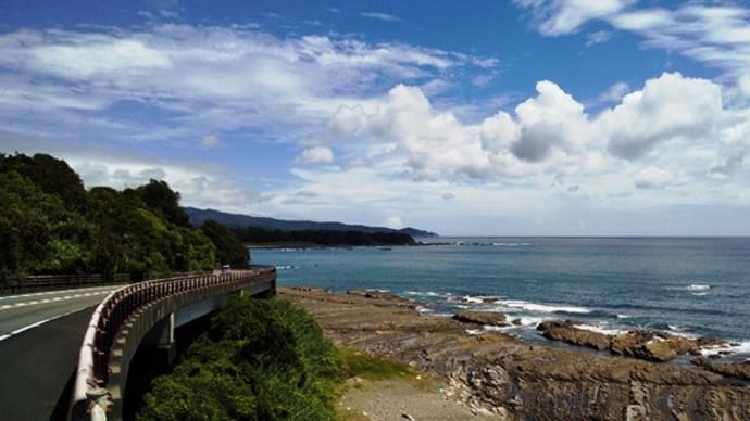 落窪海岸~R321の絶景