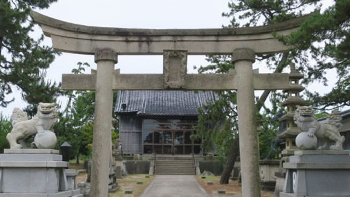 ◇神社・狛犬巡り(能美市編)⑥高坂白鬚神社、春日神社山口町、春日神社道林町