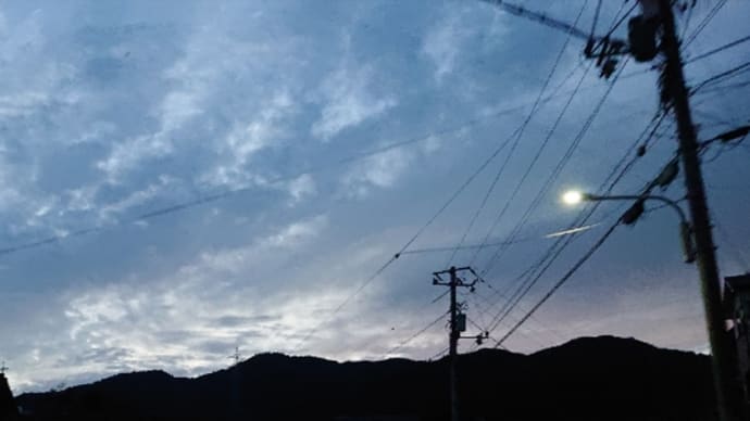暗くなるのが早くなりました