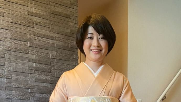 令和4年4月8日出張着付2件中2件目は堺市南区、色留袖の着付依頼でした　担当 祐村・T