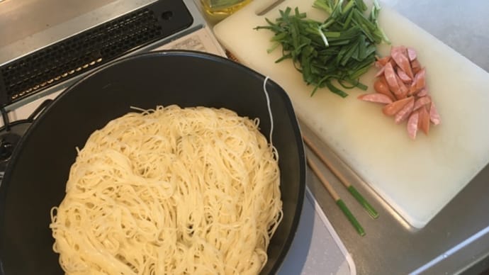 ソーメンチャンプルー?(^.^)酒のアテ昼ごはん