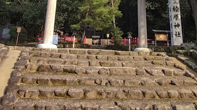 「山の辺の道 」その2、「檜原神社」から二上山眺望と三ツ鳥居、 「井寺池」から大和平野
