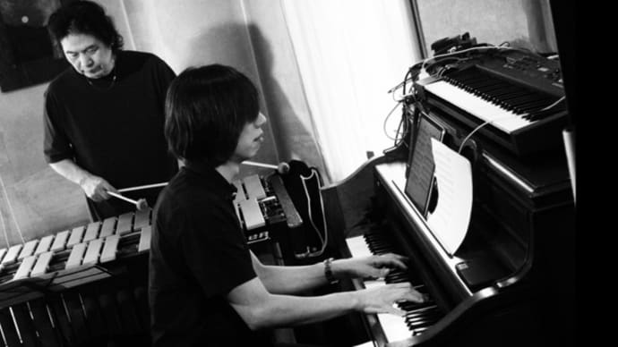 昼のライブ@成城学園前 Cafe beulmans 赤松敏弘:vibraphone+望月慎一郎:piano