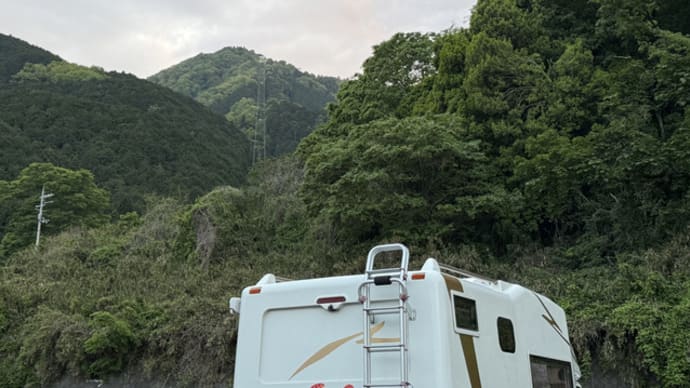 今夜は新緑の葛城山山麓で車中泊