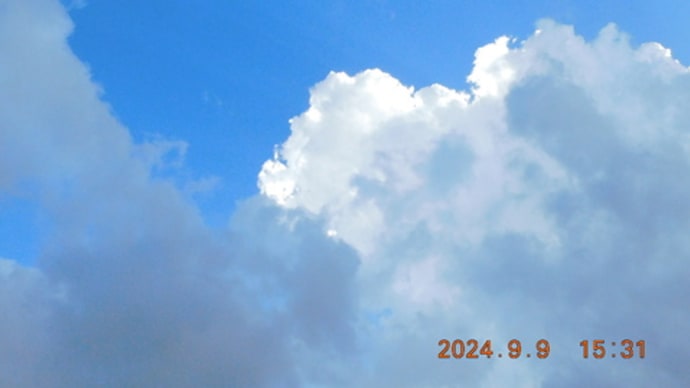 青い空の月、夕空の月(金星も!)