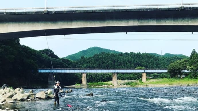 2020年8月8日 久慈川 お寺前