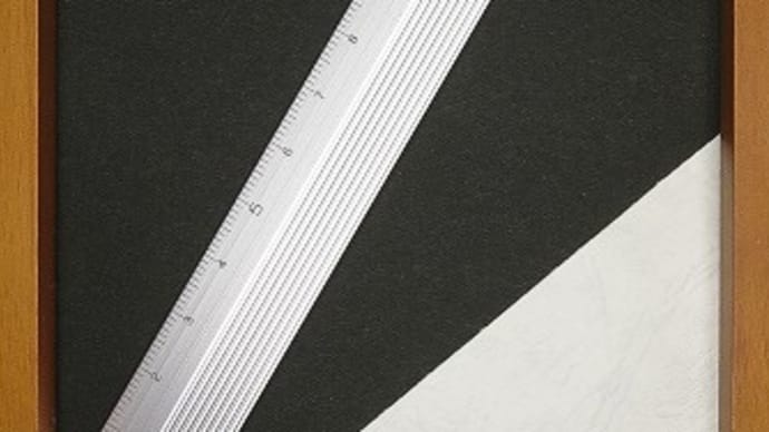 アルミ定規<15cm>シルバー(生け文具4103)