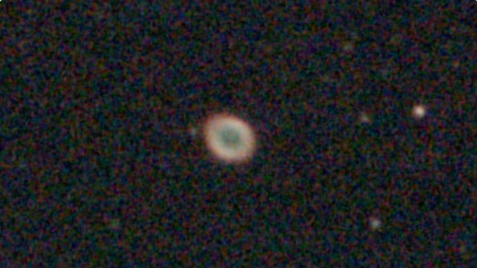 電視観望の記録4041(こと座 M57リング星雲 by ASI715MC)