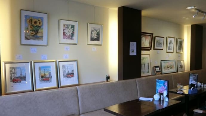 今日は「四季の絵画・七夕展」の搬入と展示です