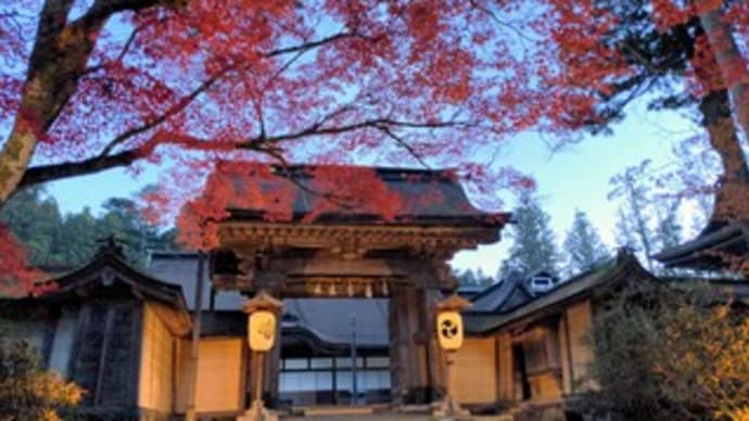 【世界遺産 高野山 金剛峯寺 壇上伽藍 奥之院】 『紅葉狩り』 “早朝ウォーキング” 和歌山県 高野山