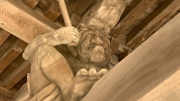 酒田市 皇大神社には風雷神がいる。