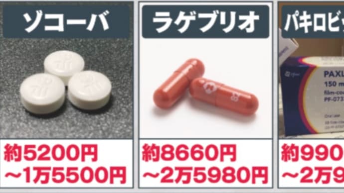 抗コロナ薬、一番安いゾコーバについて