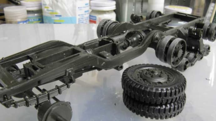 M16スカイクリーナー 1/35 #2 組立 足回り終了