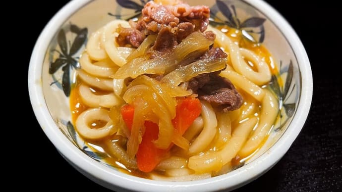 肉ジャガうどん ~讃岐うどんで〆ご飯とする~