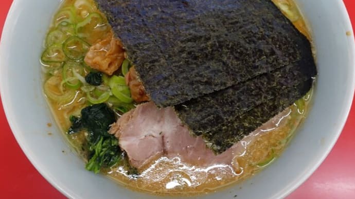 【限定トッピング】特製味噌ラーメン&もつ増し@山岡家 手稲店