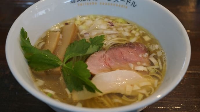 20145,146 鶏SOBA スプーンヌードル「煮干し塩SOBA」「アゴ煮干し塩SOBA(仮称)」@石川県中能登町 6月19日 もはや塩オシのお店と言っても過言ではありません!