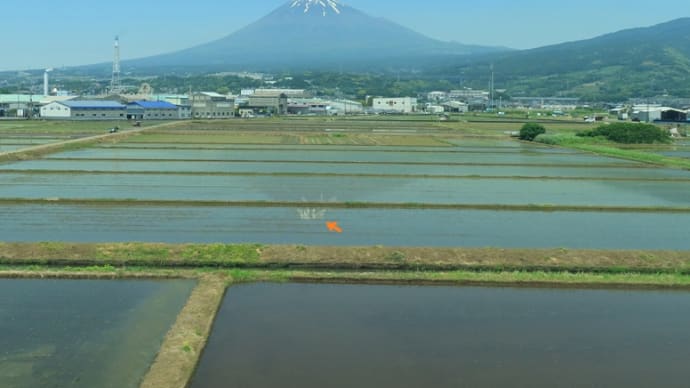 ２０２４年５月１８日の富士山（新幹線から）