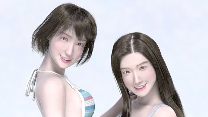 人物の3DCG 比較してみた 四回目
