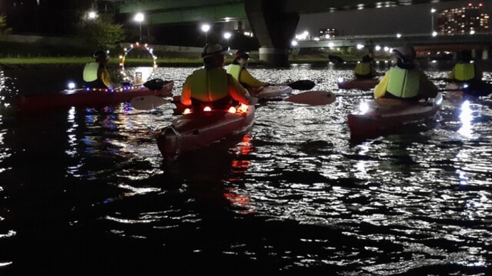 カヤックでお月見ツアー