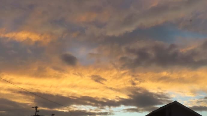 雲・夕日
