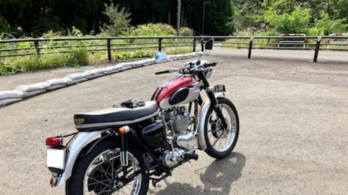 トライアンフTR6/SSメンテナンス後テストラン