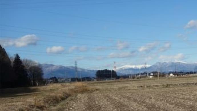 散歩道から見える那須岳 2024/1