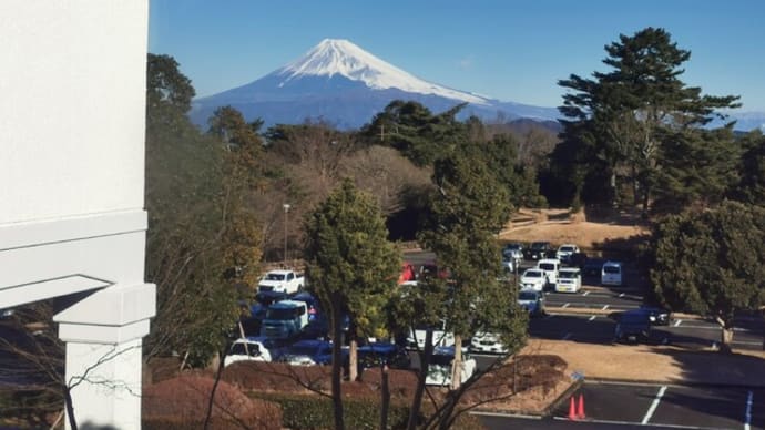 『修善寺マリオットから富士山を眺む···』
