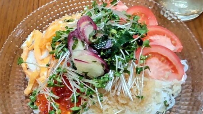 暑い日のぶっかけ素麵・2種