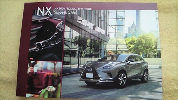 【専用インテリアコーディネイト】レクサス・NX 特別仕様車「Spice & Chic」のリーフレットカタログ