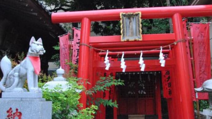 朝の散歩 御嶽神社に茅の輪と七夕飾り 24