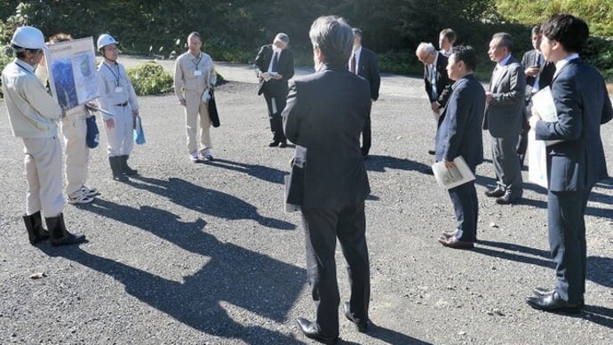 全国治水砂防協会北陸信越地区支部長・参与視察研修&区長会議&草尾上野ぶどう畑上空から風景