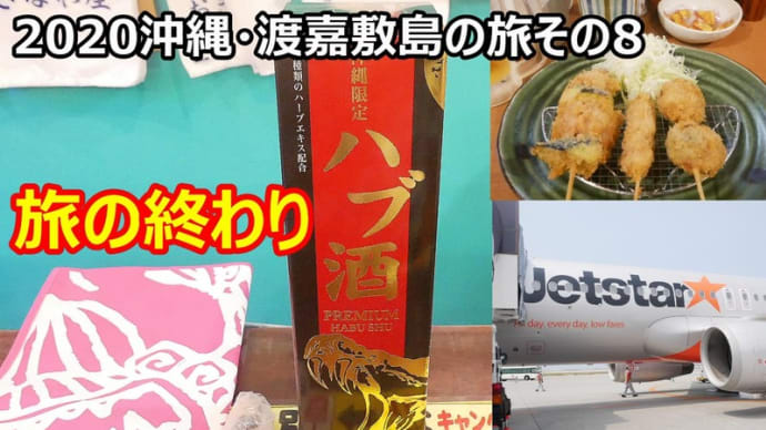 ☆★2020沖縄・渡嘉敷島の旅その8 最終回 フェリーからクジラ発見 ホテルサンオキナワに宿泊 ジェットスターに搭乗し成田空港へ・・・YouTubeに動画UPしました