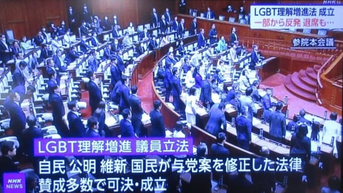 2023/06/16 LGBT理解増進法が成立