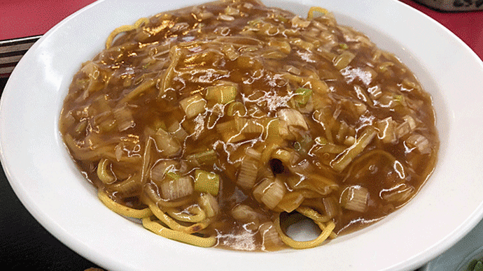 「北京料理 仙楽」 の名物・ハオユー麺セット！