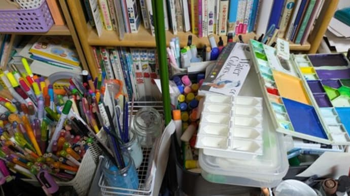 作品完成後は整理整頓です