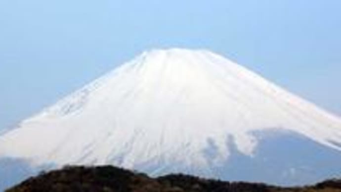 朝のうちはよく見えた富士山