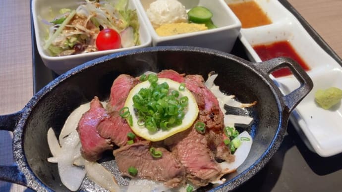 海老名市　六方きなりっしゅ　北海道産 蝦夷鹿肉のステーキプレート　1,000円（込）