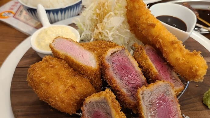 洋食&ビール サル食堂 期間限定 豪華ミックスフライ定食