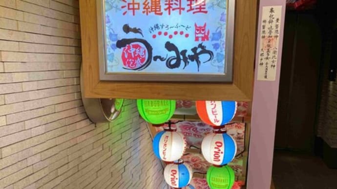 沖縄料理う〜みやで歓迎会@東京八重洲