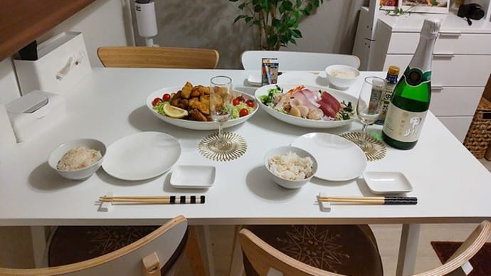 12月25日 ぎりぎりクリスマスごはん飲酒。