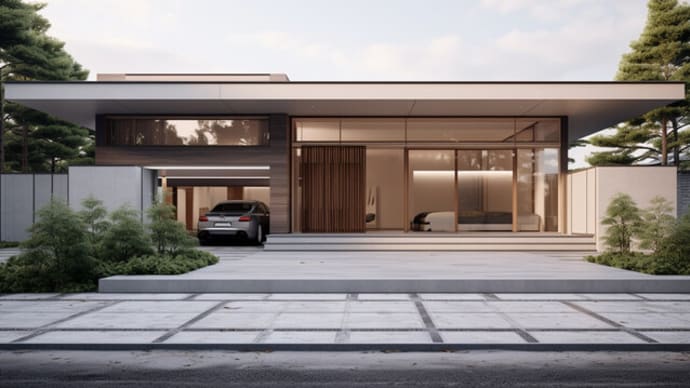 車寄せとビルトインガレージ、暮らし方で計画する外構設計と建築設計、機能性と美意識を両立させるモダンな考え方の住まい提案、車寄せのある家の魅力と高級感と機能性を両立させる設計