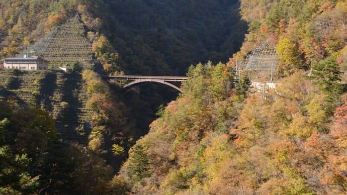 深城ダム周辺の紅葉~大月市①