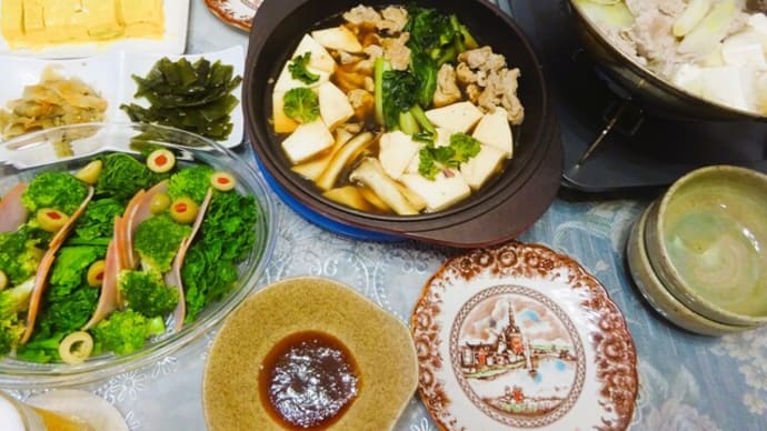 アレッタとプチヴェール/肉豆腐と鍋! ザ・ミル視聴と手作り和スイーツ